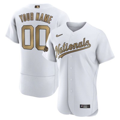 Washington Nationals Custom Men's Nike White 2022 MLB AllStar Game Authentic Jersey